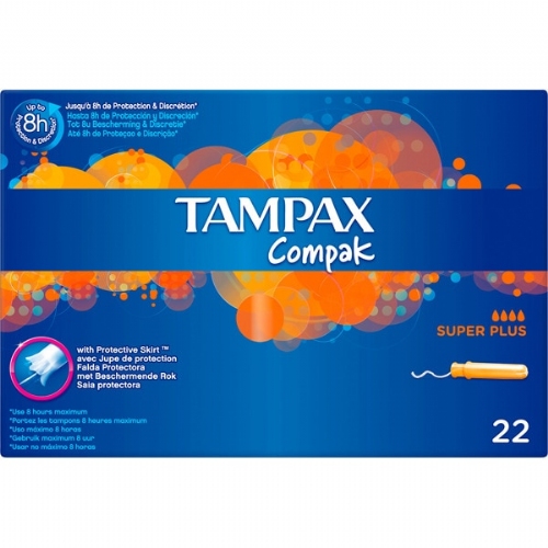 TAMPAX COMPAK SUPER PLUS 22 UD