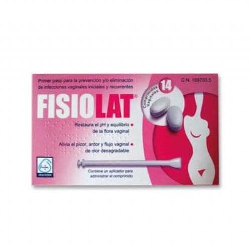 FISIOLAT 250 MG 14 COMP VAGINA