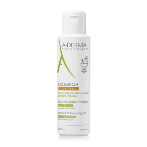 A-Derma Exomega Control Gel Limpiador 500 ml