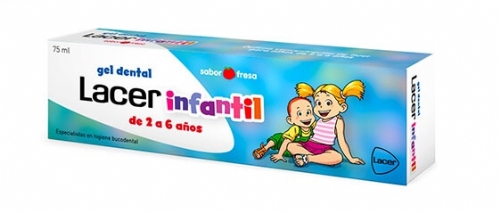 Lacer Infantil Gel Dental sabor fresa 75 ml 