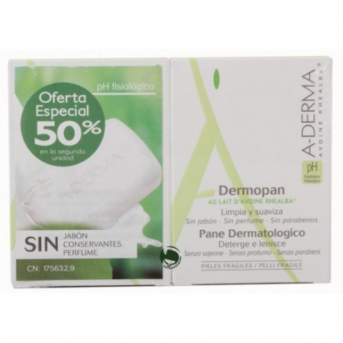 A-derma Dermopan Extracto Avena Duplo 2 pastillas de 100 g