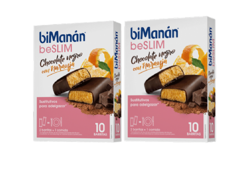 Bimanan beSlim Barritas chocolate negro con Naranja Duplo