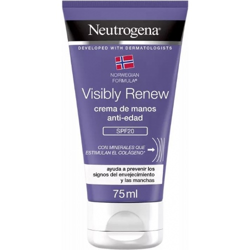 Neutrogena visibly renew spf 20 - crema de manos elasticidad intensa (1 envase 75 ml)