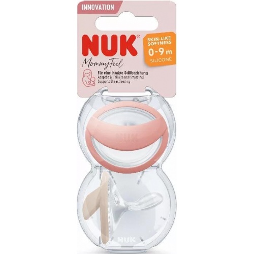 Chupete silicona - nuk mommy feel (0 - 9 meses 1 unidad color rojo)