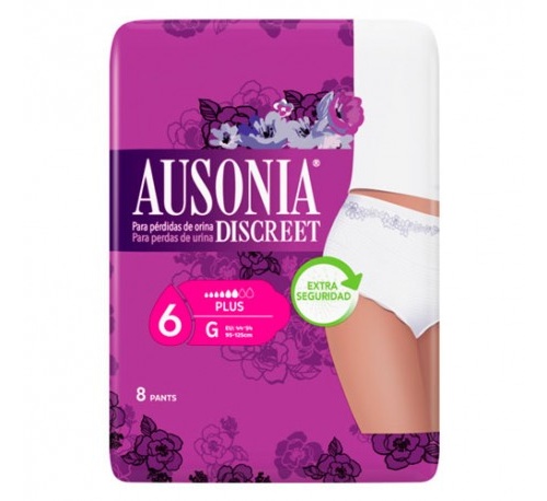 Absorb inc orina muy ligera - ausonia discreet (pants g 8 u)