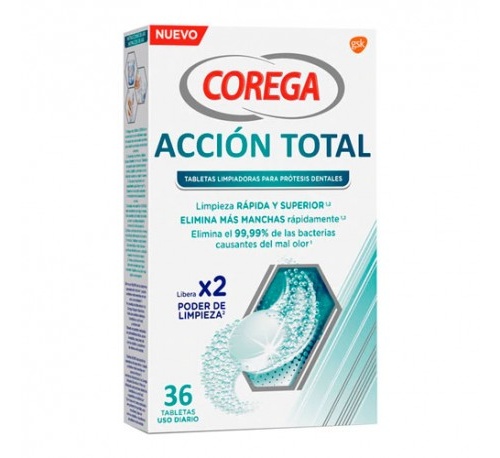 Corega accion total limpiador limpieza protesis