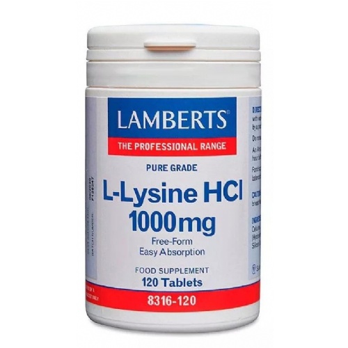 L lisina 1000mg 120comp lamberts