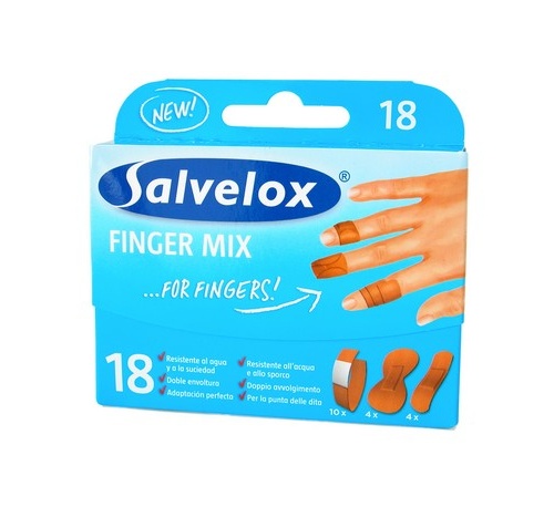 Salvelox finger mix - aposito adhesivo (surtido 18 u)