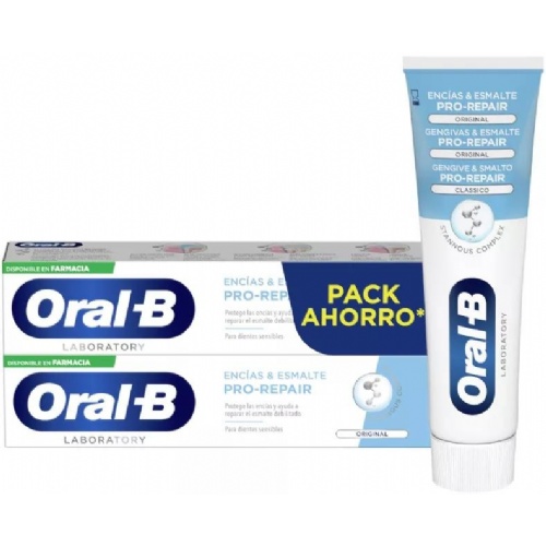 Oral b pasta reparadora 2x100 ml.