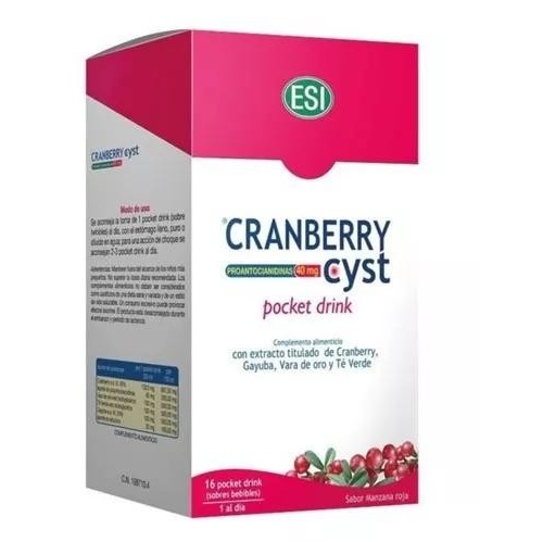 Cranberry pocket drink - esi (16 sobres)