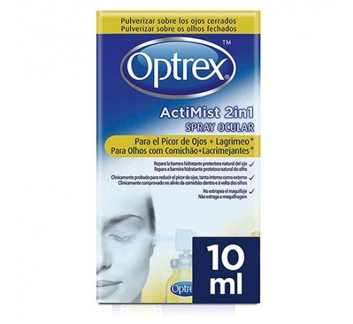 Optrex actimist 2 en 1 picor de ojos+ lagrimeo (spray 10 ml)