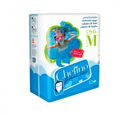 CHELINO FASHION & LOVE PAÑAL BAÑADOR INFANTIL (T - M 5- 9 KG 12 PAÑAL)