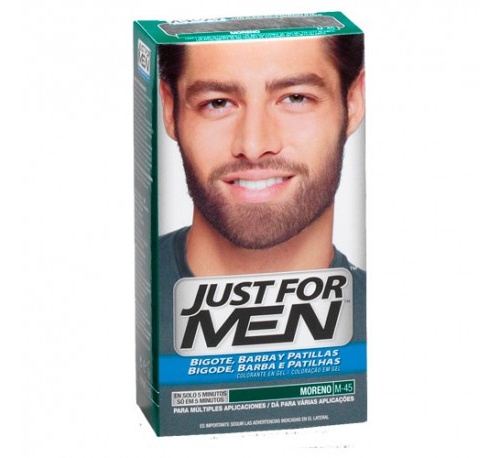 Just for men bigote y barba - gel colorante (30 cc moreno)