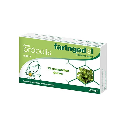 Faringedol pastillas de goma (15 pastillas propolis menta)