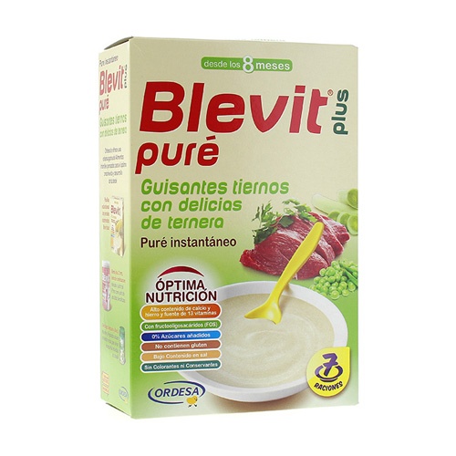 Blevit plus pure guisantes c/ delicias ternera (280 g)