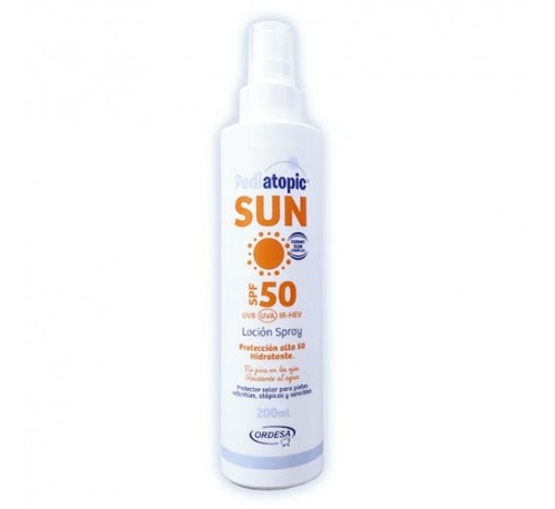 Pediatopic sun locion spray 50+ 200 ml.