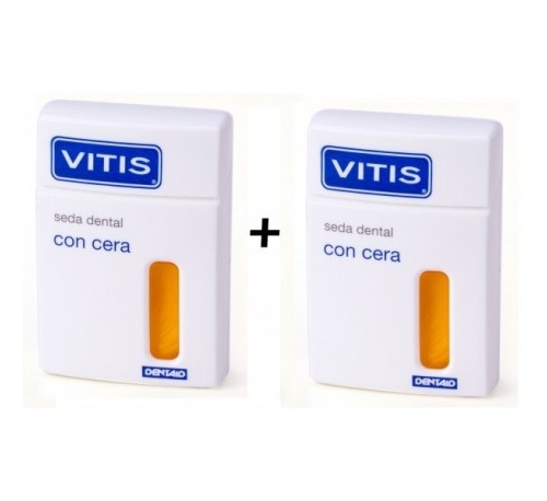 Vitis Seda Dental con Cera - Duplo Ahorro 2 x 50 m