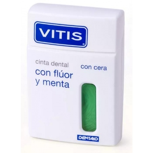 Vitis Cinta Dental con Cera - Fluor y Menta