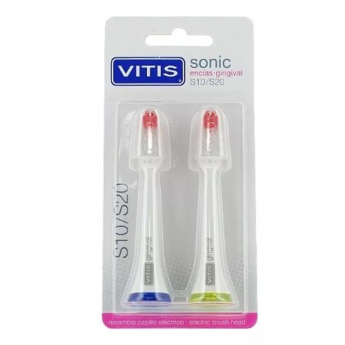 Cepillo dental electrico - vitis sonic s10 / s20 encias (2 unidades cabezal recambio)