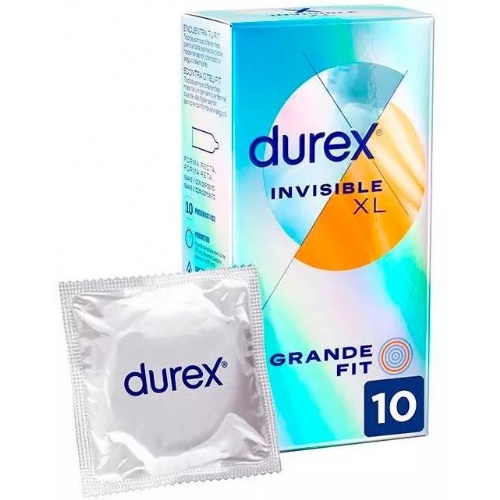 Durex invisible xl - preservativos (10 unidades)