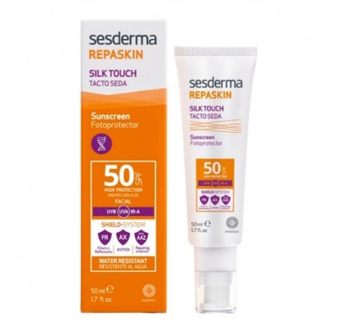 Repaskin fotoprotector spf 50 tacto seda (50 ml)