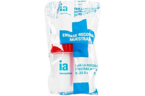 Envase envase recogida muestra heces - interapothek (100 ml)