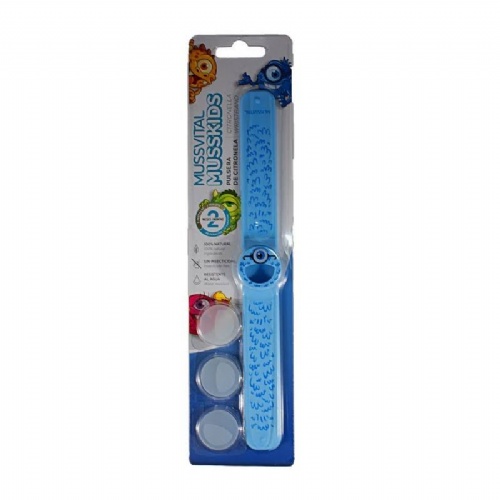 Pulsera citronella mussvital (musskids azul)