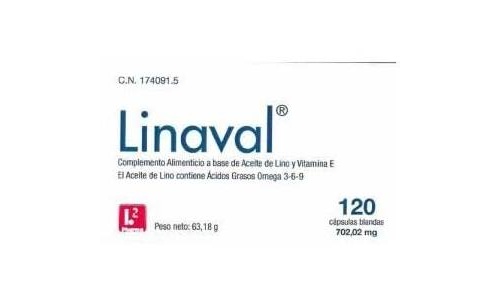 Linaval aceite de semillas de lino (500 mg 120 caps)