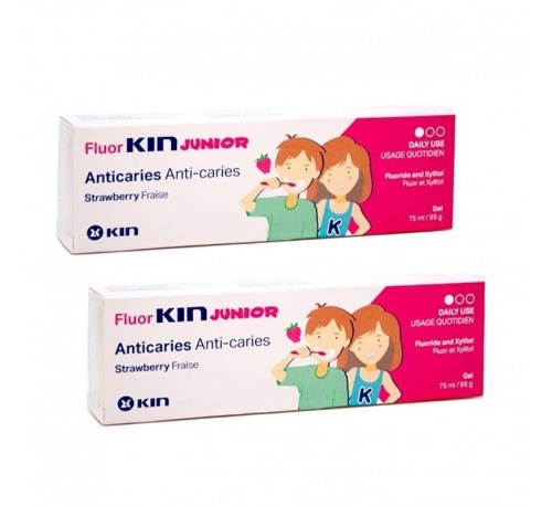 Fluor kin junior gel (fresa 75 ml)