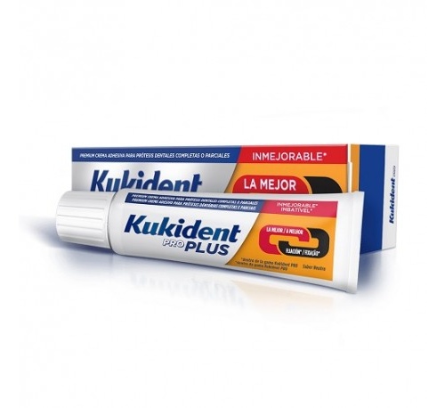 Kukident pro plus firmeza al masticar  1 envase 40 g sabor neutro