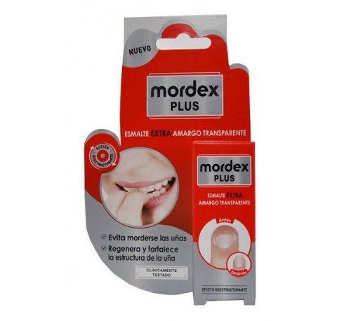 Mordex plus esmalte amargo transparente (con pincel 9 ml)