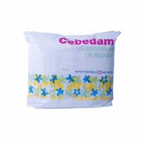 Cebedam compresas de algodon (20 uds)