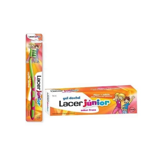 Lacer Júnior Kit Gel + Cepillo de dientes