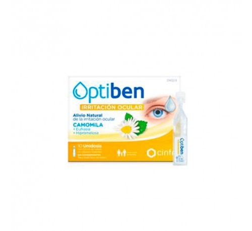 Optiben ojos irritados unidosis esteril - sequedad ocular (10 amp)