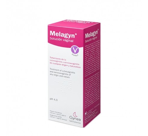 Melagyn solucion vaginal (1 frasco 100 ml + canula vaginal)