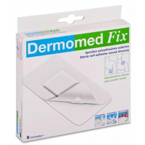 Dermomed fix - aposito esteril autoadhesivo (6 unidades 7,5 cm x 5 cm)