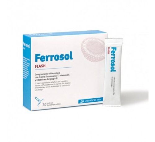 Ferrosol flash sobres bucodispersables (20 sobres)