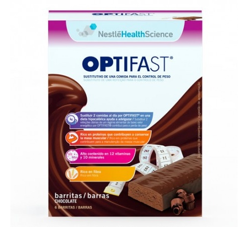 Optifast barritas (70 g 6 barritas chocolate)