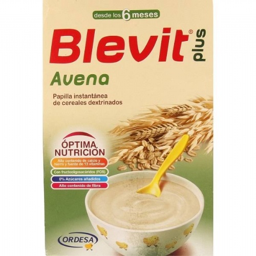 Blevit plus avena 6 meses (300 g 12 u)