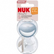 Chupete silicona - nuk mommy feel (0 - 9 meses 1 unidad color azul)