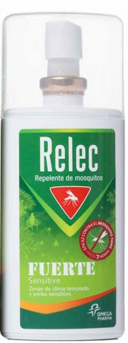 Relec fuerte sensitive spray repelente mosquitos (1 envase 75 ml)