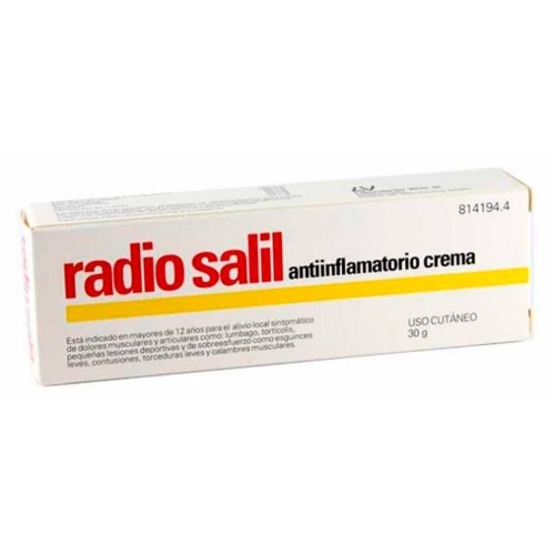 RADIO SALIL ANTIINFLAMATORIO CREMA , 1 tubo de 30 g