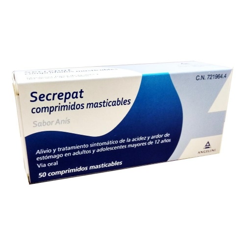 SECREPAT COMPRIMIDOS MASTICABLES SABOR ANIS 50 comprimidos