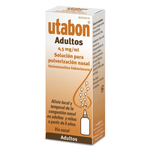 UTABON ADULTOS 0,5 mg/ml SOLUCION PARA PULVERIZACION NASAL, 1 frasco de 15 ml