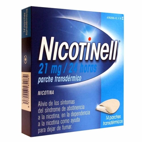 NICOTINELL 21 MG/24 HORAS PARCHE TRANSDERMICO , 14 parches