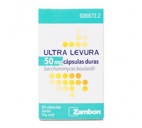 ULTRA-LEVURA 50 mg CAPSULAS DURAS, 50 cápsulas