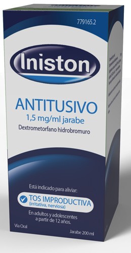 INISTON TOS 1,5 MG/ML JARABE , 1 frasco de 200 ml