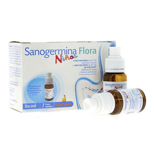 Sanogermina flora niños monodosis (7 viales)