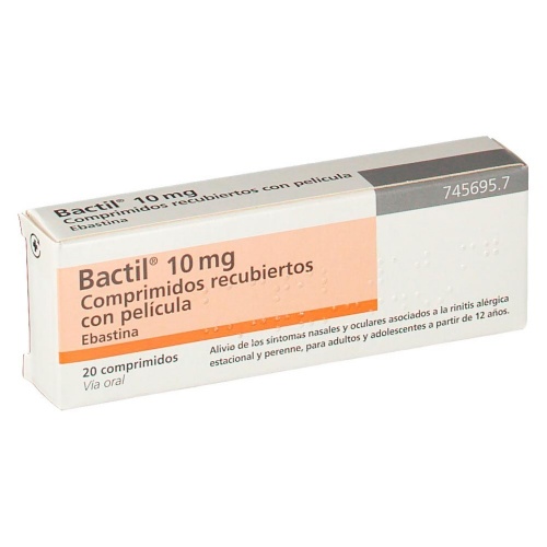 BACTIL 10 mg COMPRIMIDOS RECUBIERTOS CON PELICULA , 20 comprimidos