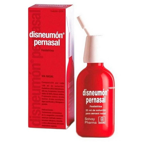 DISNEUMON PERNASAL 5 MG/ML SOLUCION PARA PULVERIZACION , 1 envase pulverizador de 25 ml